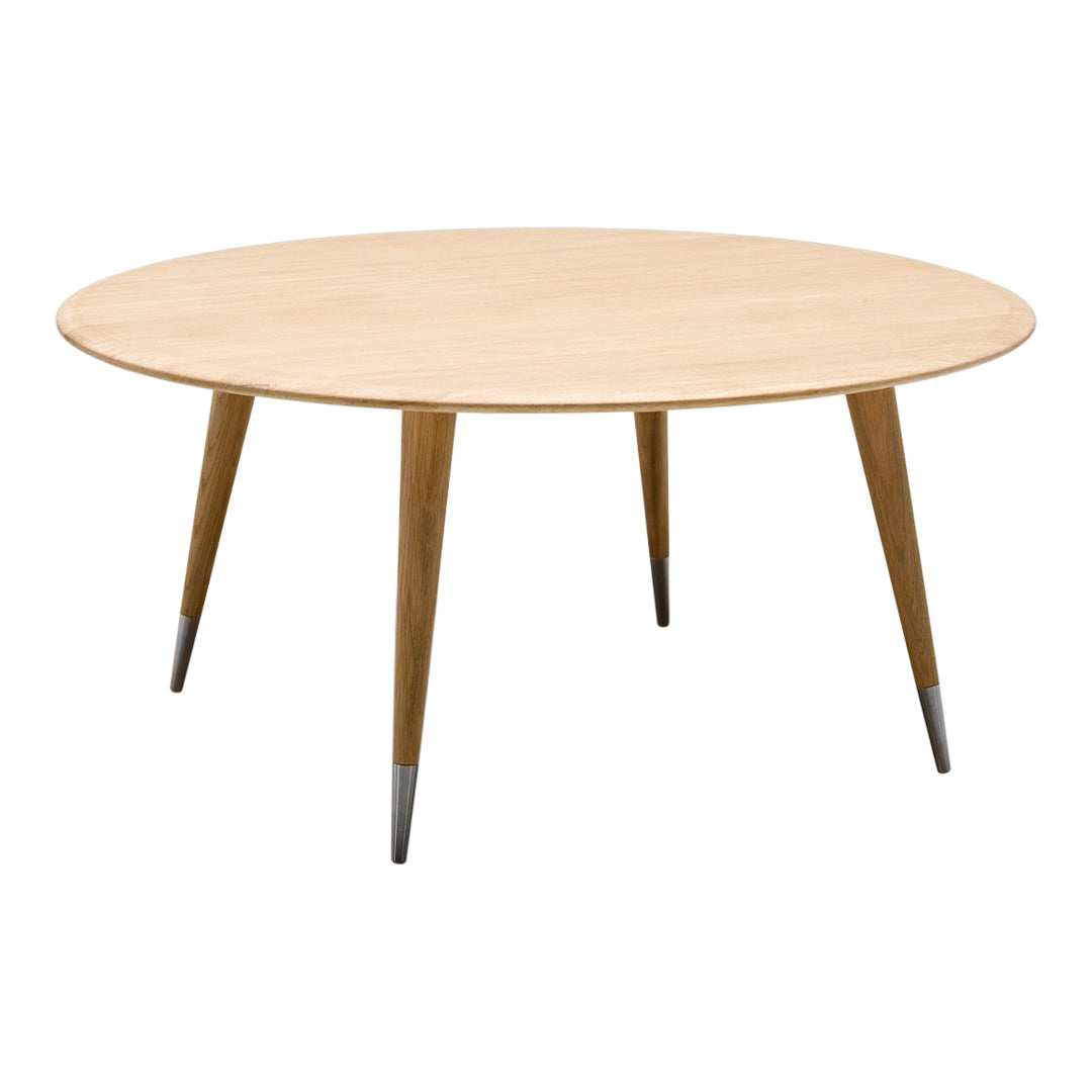 AK2550 Modern Round Coffee Table - Stylish Living Room Centerpiece for Small Spaces, Home Decor, and Cozy Gatherings