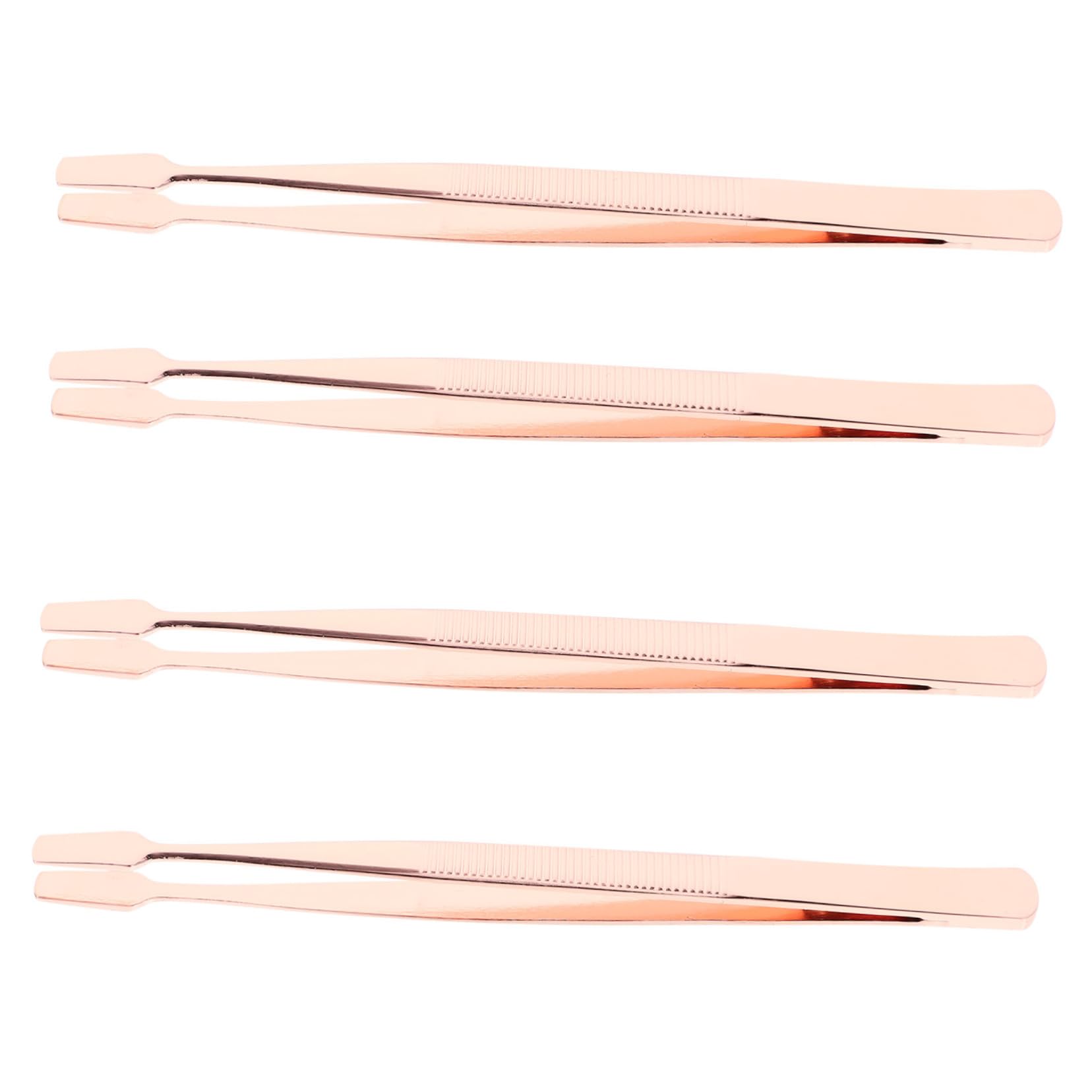 4 Pcs Professional Eyelash Extension Tweezers Set - Stainless Steel Lash Applicator, Jewelry Making & Soldering Tweezers for Precise Crafting - Perfect for Salon, DIY Beauty & Small Repair Projects