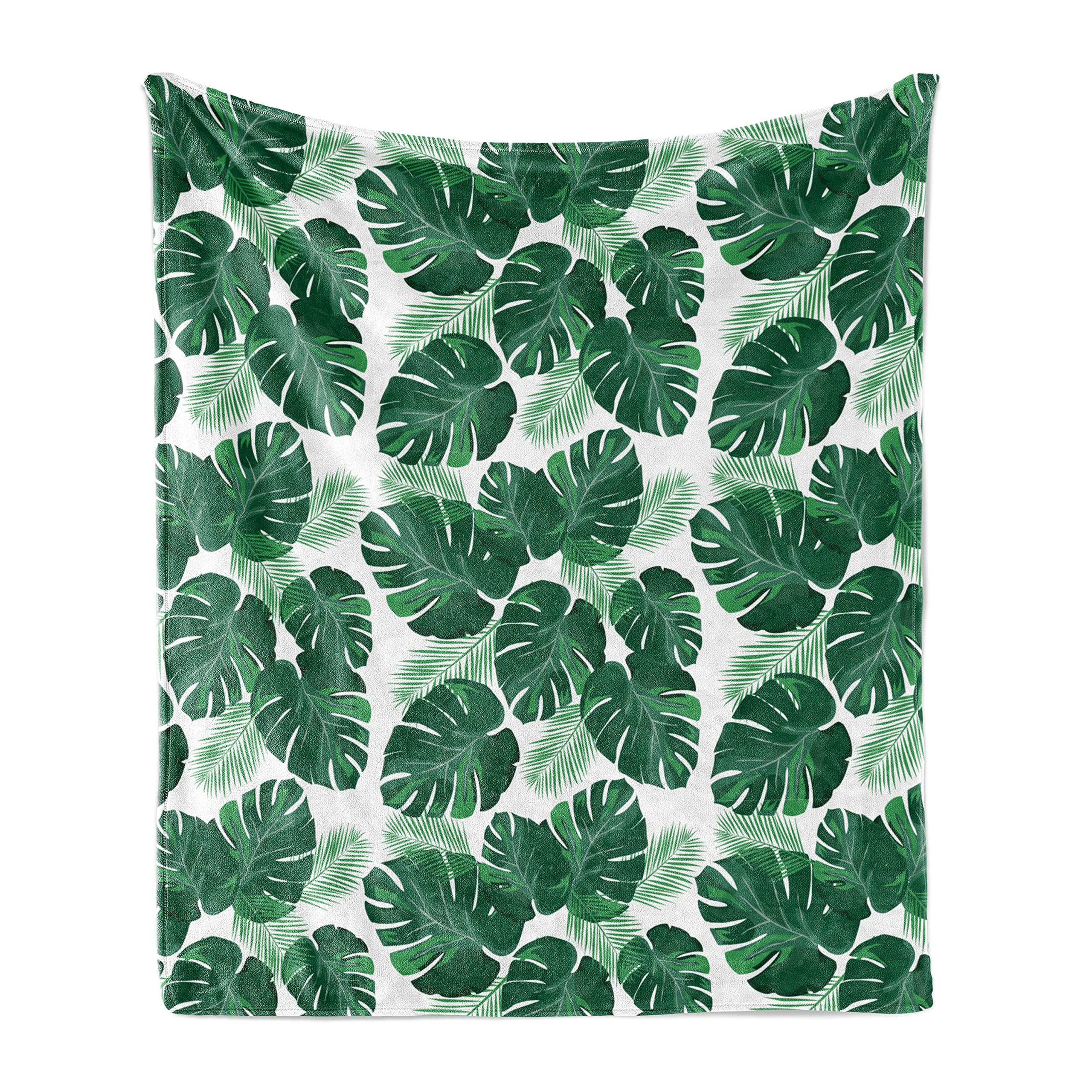 Ambesonne Monstera Leaf Throw Blanket 50
