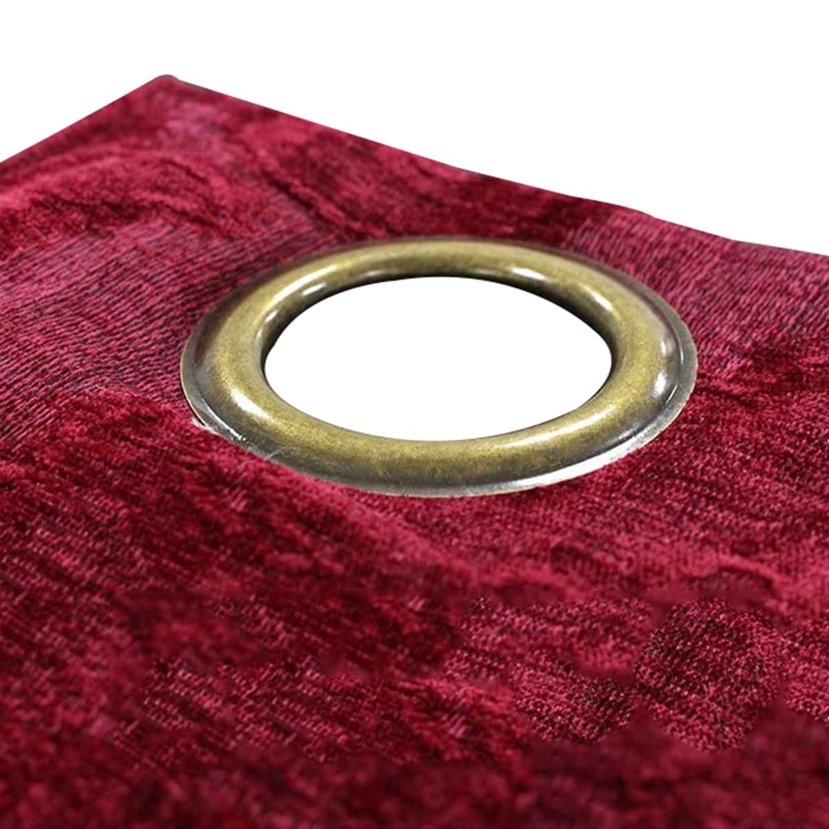 Winchester Pencil Pleat Curtains 66x72 Inches - Raspberry Red Blackout Window Drapes for Living Room & Bedroom