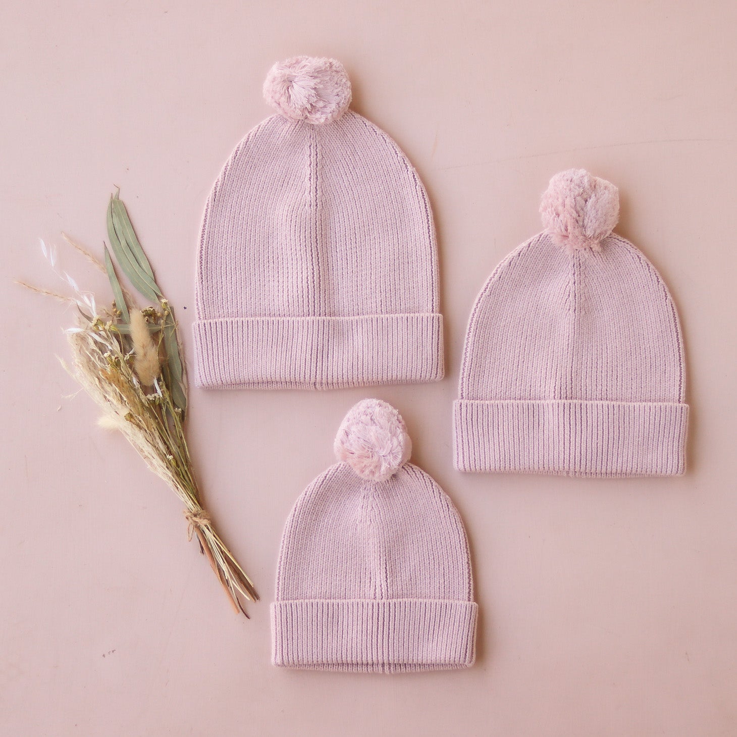 Rose Quartz Knitted Beanie - Soft Winter Hat for Women & Men - Cozy Warm Beanie for Outdoor Activities, Hiking, Skiing & Casual Wear