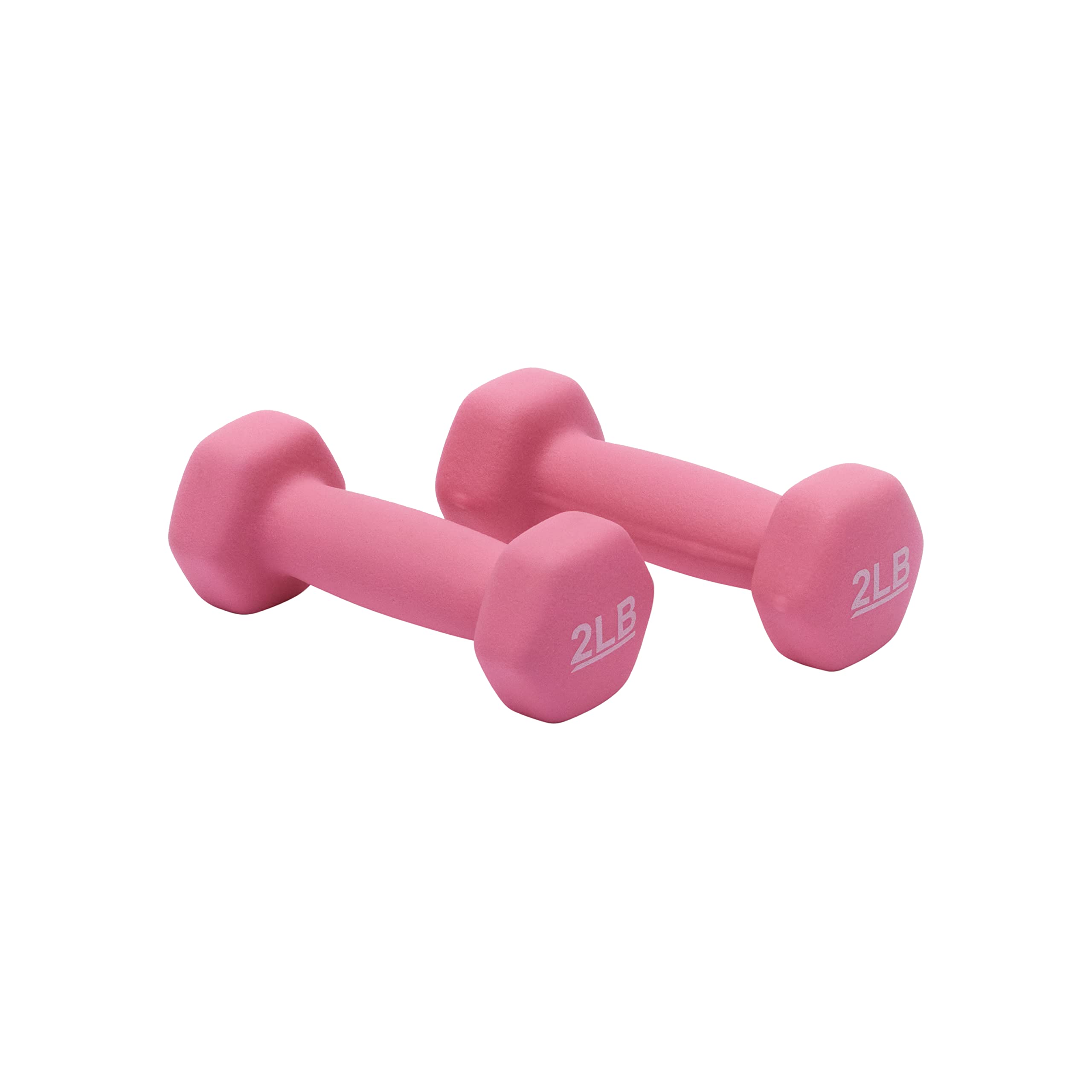 Amazon Basics Neoprene Dumbbell Hand Weights - Set of 2, 3, 5, 8, 10 lbs for Home Gym, Strength Training & Fitness Workouts | Non-Slip Grip, Durable Neoprene Coating | Perfect for Weightlifting, Toning & CrossFit
