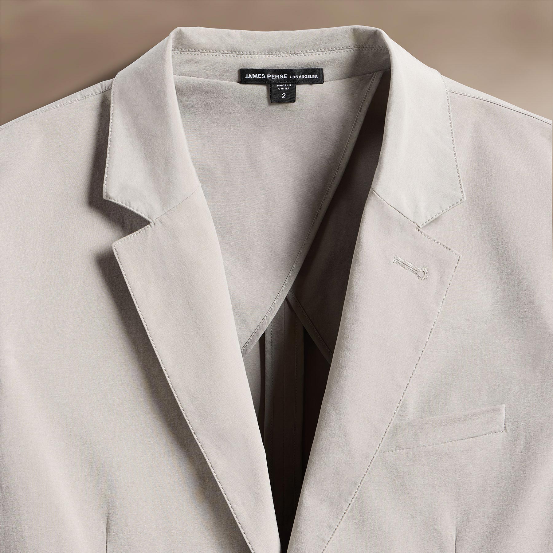 Light Tan Cotton Poplin Blazer for Women - Classic Tailored Jacket for Office, Business Meetings & Formal Events