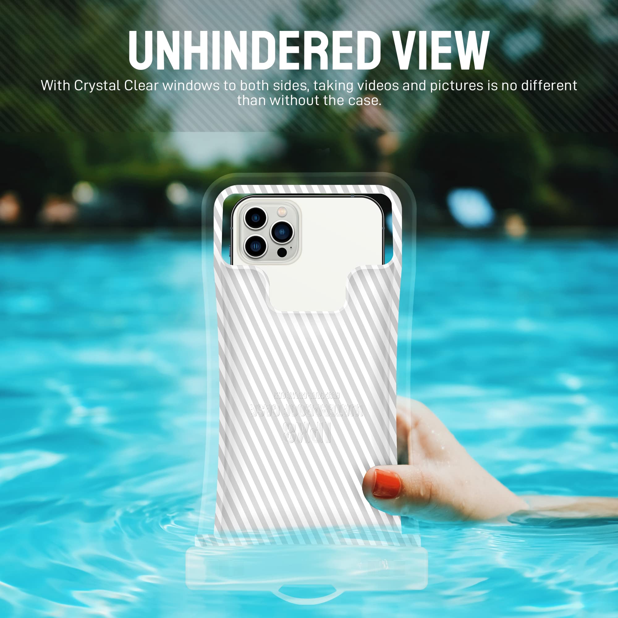 Waterproof Phone Pouch with Floating Airbag Design - IPX8 Universal Dry Bag Case for iPhone 16/15/14/13 Pro Max & Galaxy S24/S23 (Up to 6.9