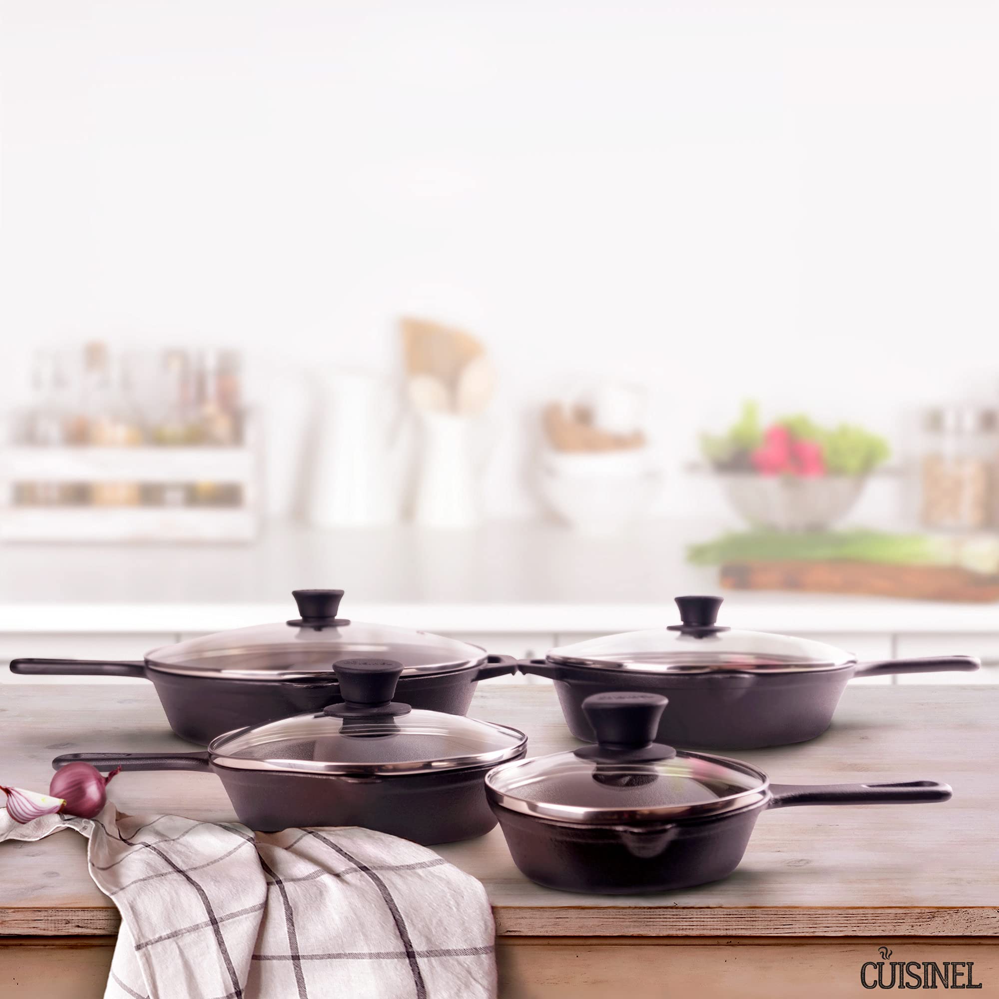 Cuisinel Cast Iron Skillets Set - 6