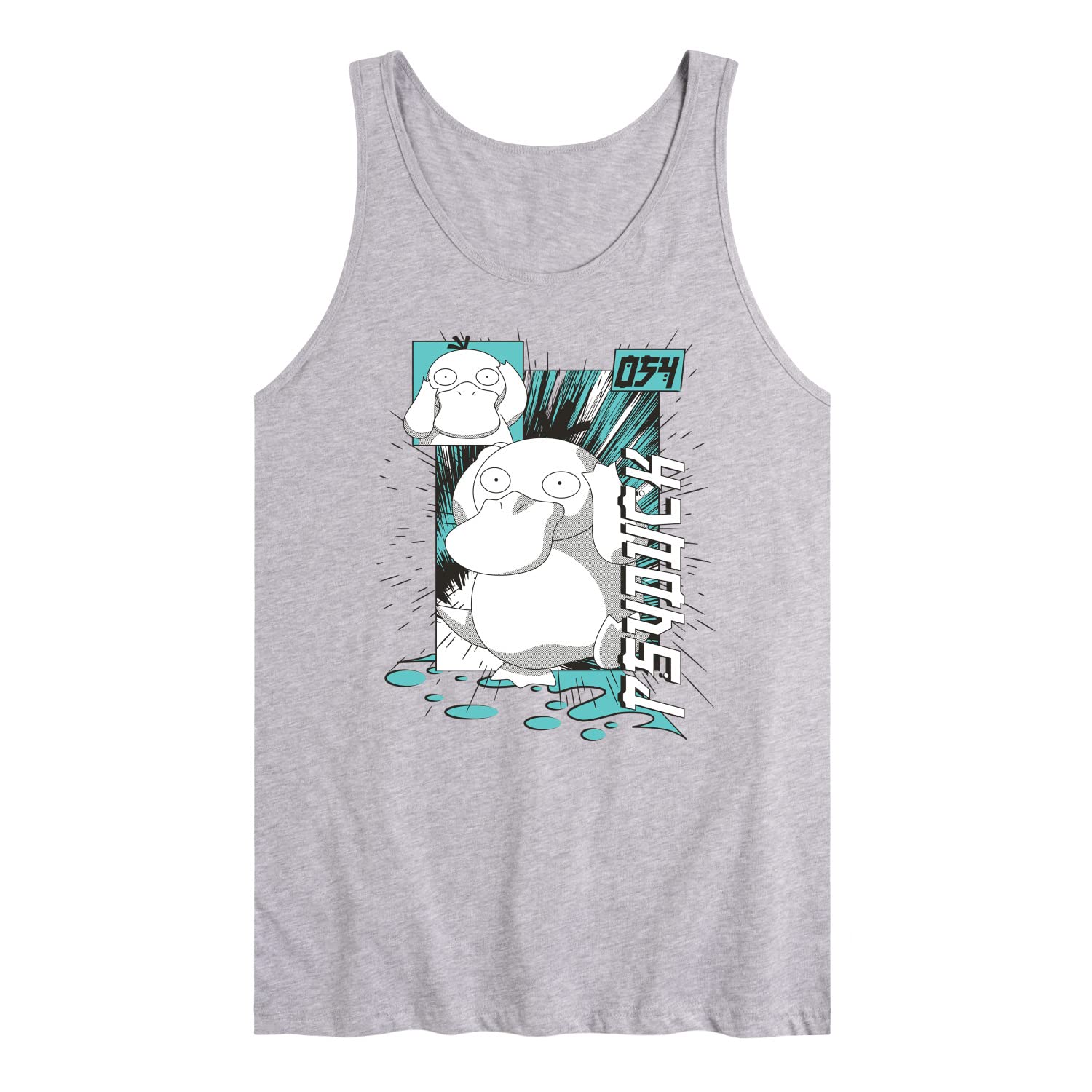 Pokémon Psyduck Anime Men's Jersey Tank Top - Breathable & Comfortable for Gym, Sports & Casual Wear - HYBRID APPAREL