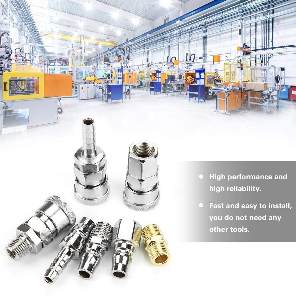 1/4 BSP Air Fitting - Japanese Quick Coupling Connector - 18 Internal & External Thread Air Hose Adapter for Compressor - Perfect for Pneumatic Tools, Air Compressors & Industrial Applications