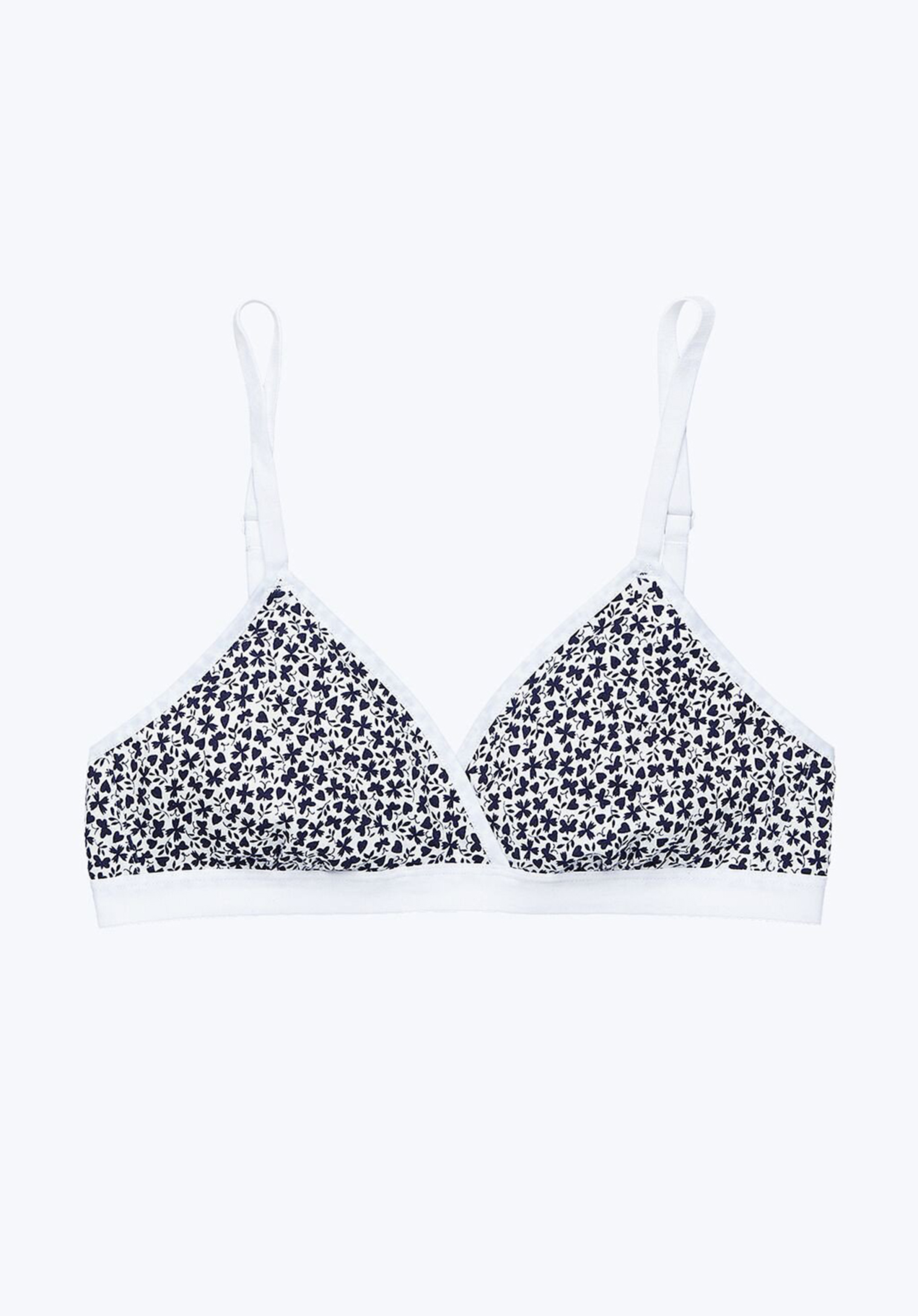 Liberty Hepworth Triangle Bra in Gracey Floral - Comfortable Lace Bralette for Women, Wireless Soft Cup Bra, Perfect for Yoga, Lounge & Everyday Wear