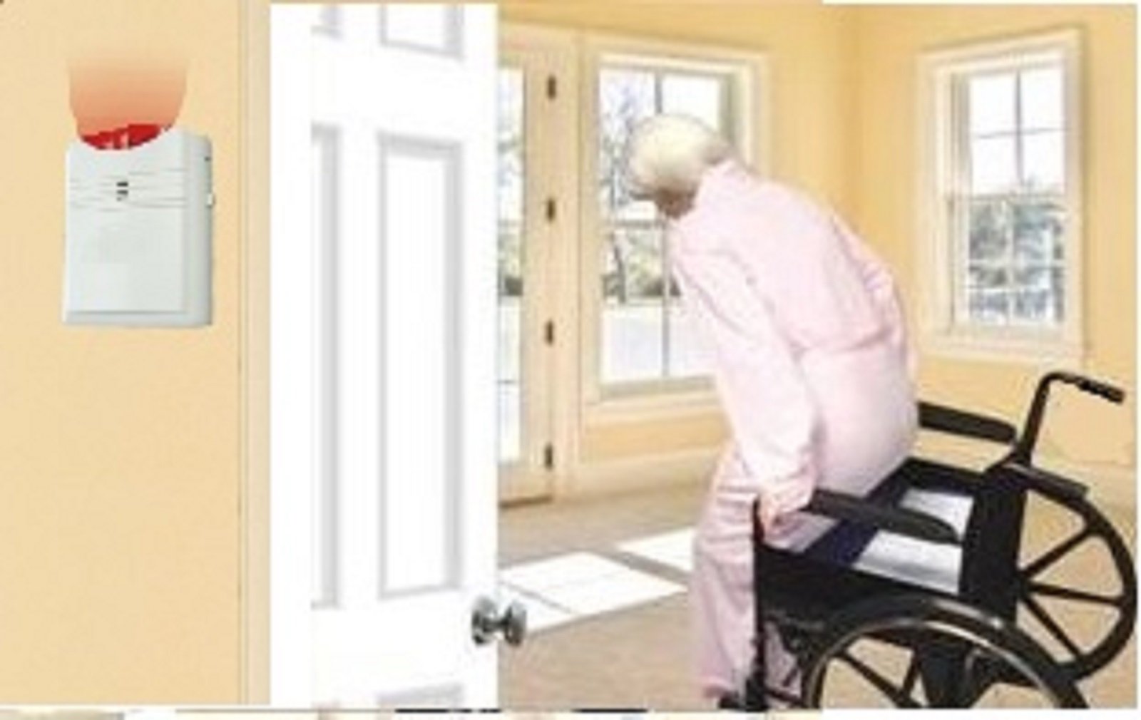 **Wireless Chair Sensor Pad with Paging Alarm for Elderly & Caregivers - Fall Prevention & Patient Monitoring - Easy Setup for Home, Carehome & Hospital Use**