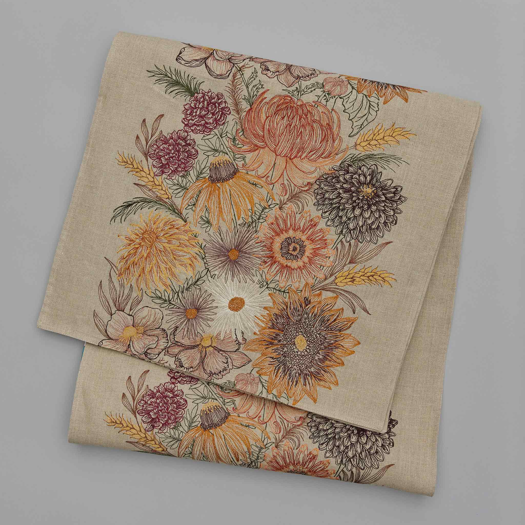 Autumn Blossoms Table Runner - Floral Cotton Table Decor for Thanksgiving & Fall | Coral & Tusk | Perfect for Dining Tables, Centerpieces & Seasonal Home Decor