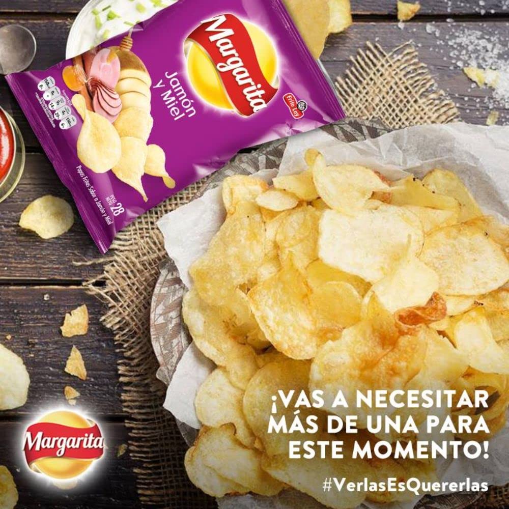 Crunchy Colombian Margarita Chips - Chicken & BBQ (24 Pack) for Snacking & Parties
