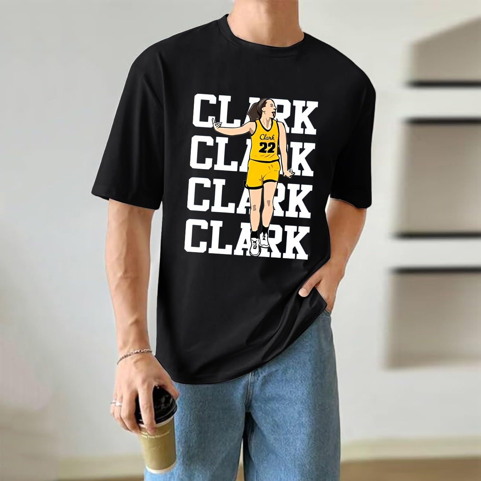 Clark Basketball Jersey - Short Sleeve Sport Shirt for Men & Women | Game Day & Fan Wear