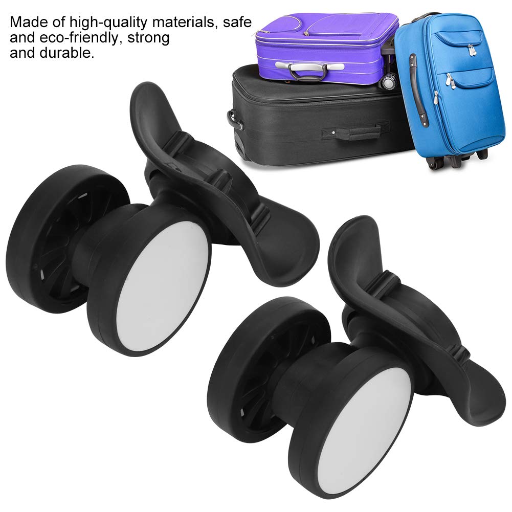 Universal Luggage Wheels Replacement for PP and PET Suitcases - Durable Non-Slip Travel Suitcase Wheels for Smooth Rolling (Ideal for Airports, Business Trips, and Vacation Travel)