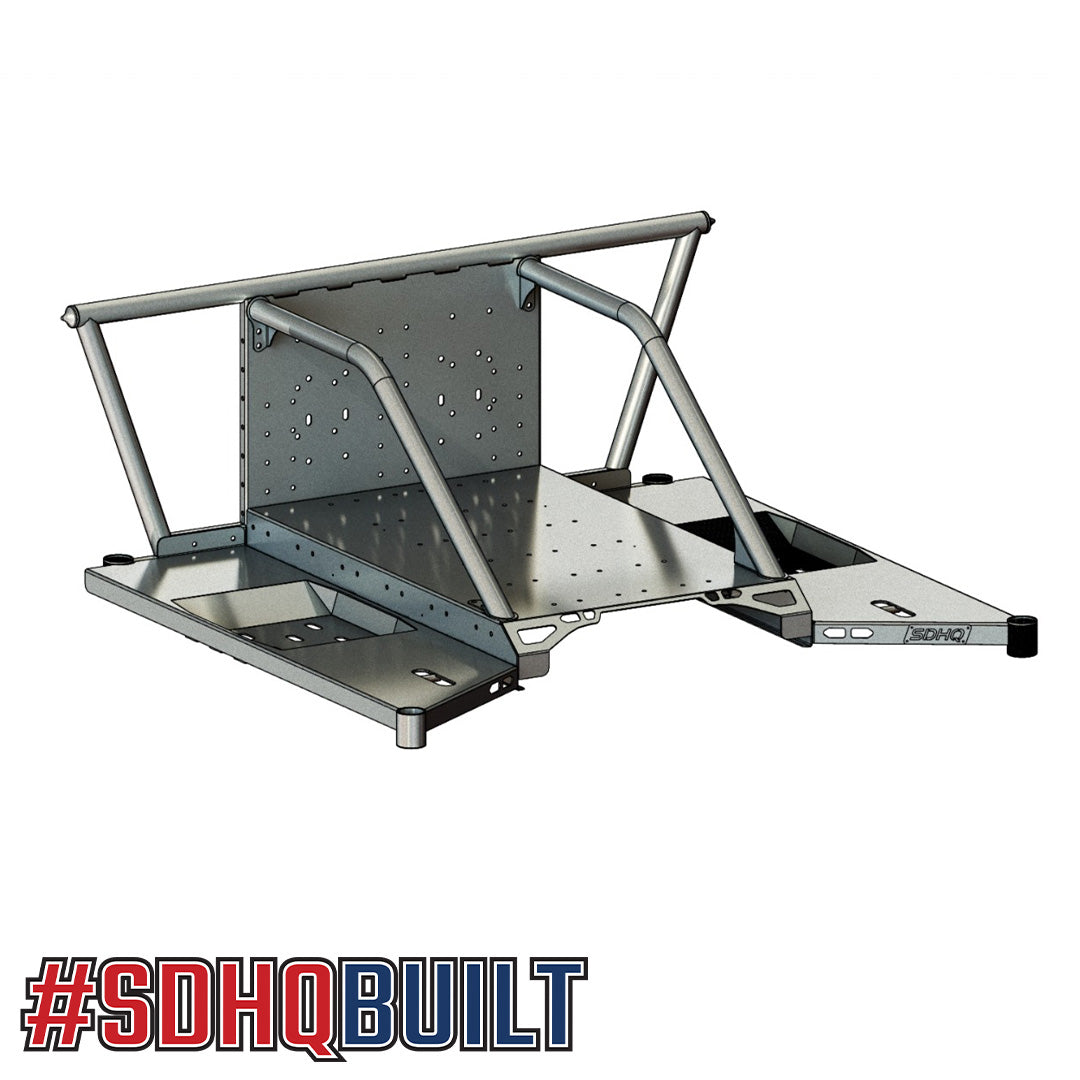 2022-2024 Toyota Tundra SDHQ Built-In Bed Chase Rack - Heavy Duty Off-Road Truck Accessory for Overlanding & Adventure Gear Storage