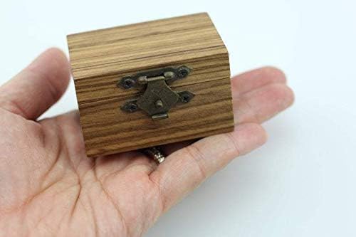 Koa Wood Ring Box for Wedding & Antique Rings - Jewelry Storage Gift