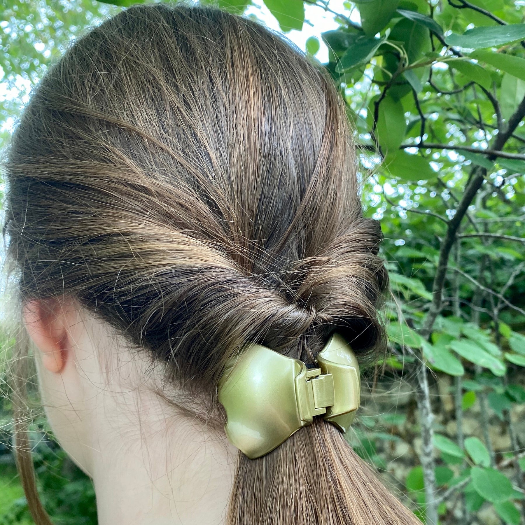 Golden Pince ClÃ©a Hair Clip - Elegant Hair Accessory for Women, Girls, Weddings & Special Occasions