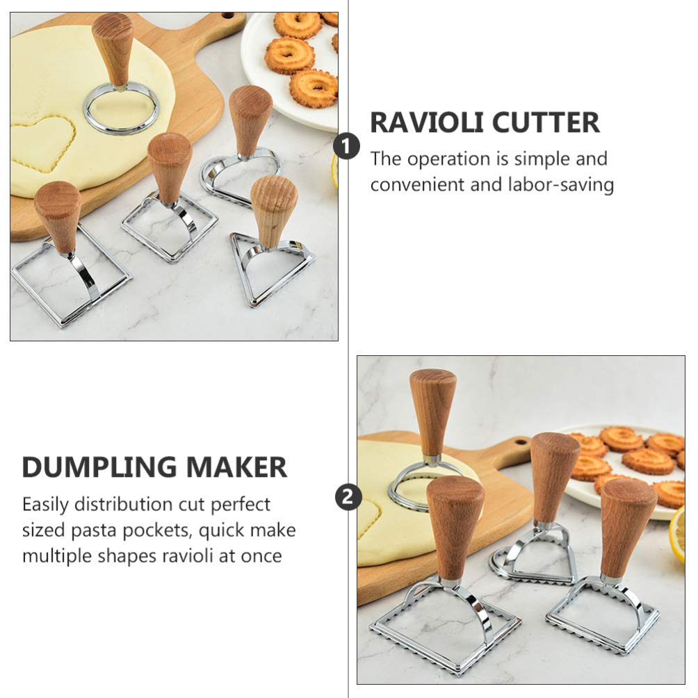 3-Piece Dumpling Maker Set - Biscuit Cutter, Ravioli Stamp & Cake Molds - Professional Baking Tools for Homemade Dumplings, Cookies & Pasta - Perfect for Holiday Baking & Family Cooking