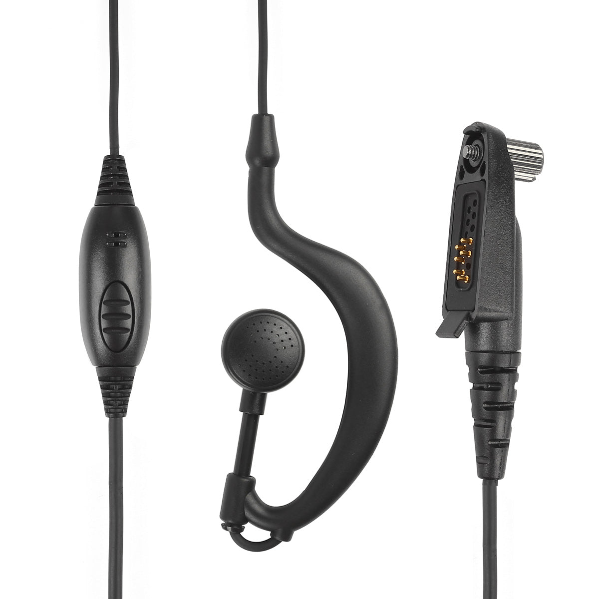 Radio Earpiece Mic PTT Headset for Radioddity GD-55 & GD-55 Plus - Lightweight Communication Headset with Noise Reduction (Ideal for Security, Construction & Outdoor Activities)