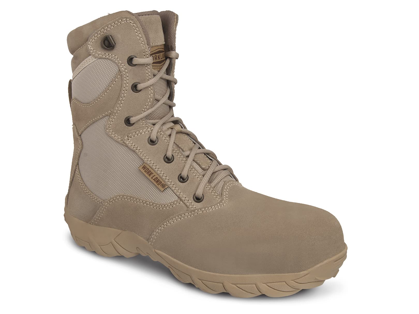 WORKLAND 76241 Men's Tactical Military Boots - Leather Army Combat Boots, Slip-Resistant Hiking & Hunting Boots with Composite Toe - Durable Work Boots for Outdoor, Construction & Tactical Use