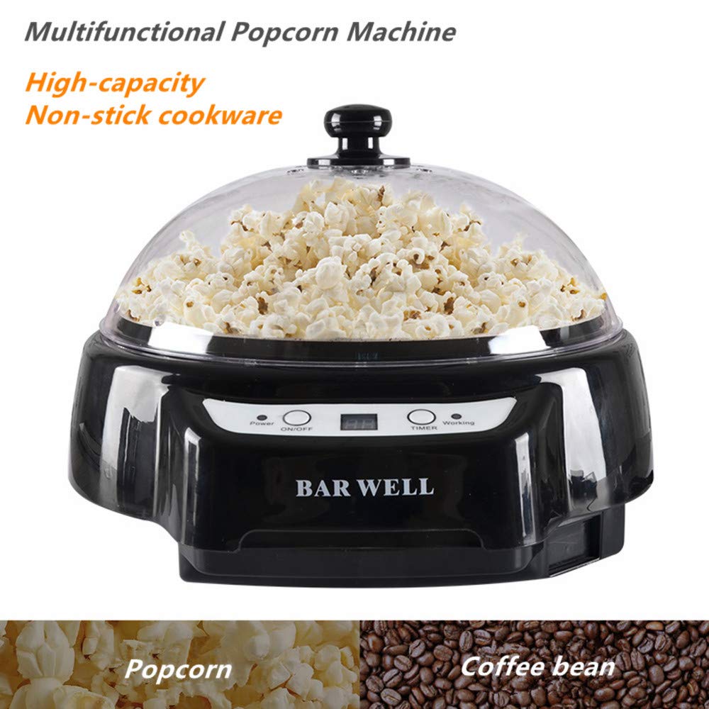 Premium Smart Electric Coffee Roaster & Grinder Machine - 220V Home Use for Coffee Beans, Peanuts, Dried Fruits & Seeds - Perfect for Coffee Shops, Home Brewing & Gourmet Snack Preparation (Black)