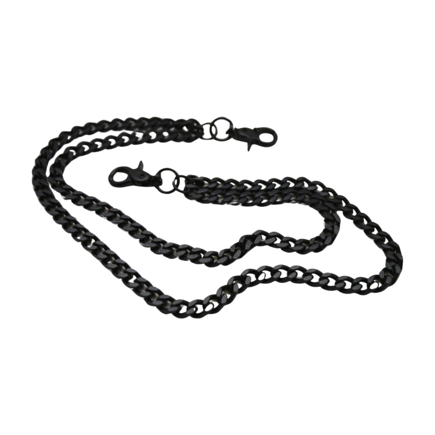 Men's Biker Wallet Chain - 2 Strands Motorcycle Keychain for Jeans & Accessories | Stylish Black Metal Links for Biker Fashion & Motorcycle Enthusiasts | Perfect for Everyday Use, Riding & Gifts