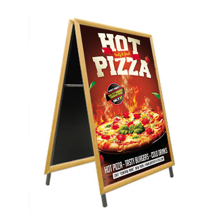 24x60 A-Frame Wooden Snap Sign Holder with 1 1/4