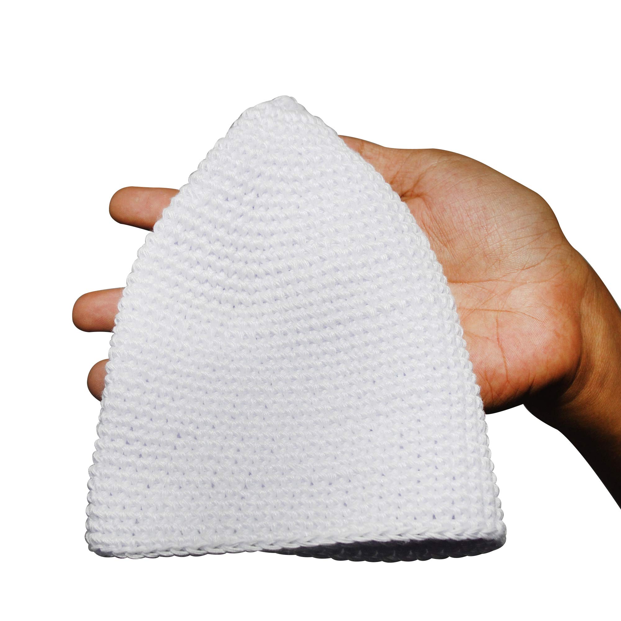 Handmade Crochet Cotton White Skull Cap - Soft & Comfortable Winter Beanie for Men & Women - Perfect for Cold Weather, Outdoor Activities & Gifts