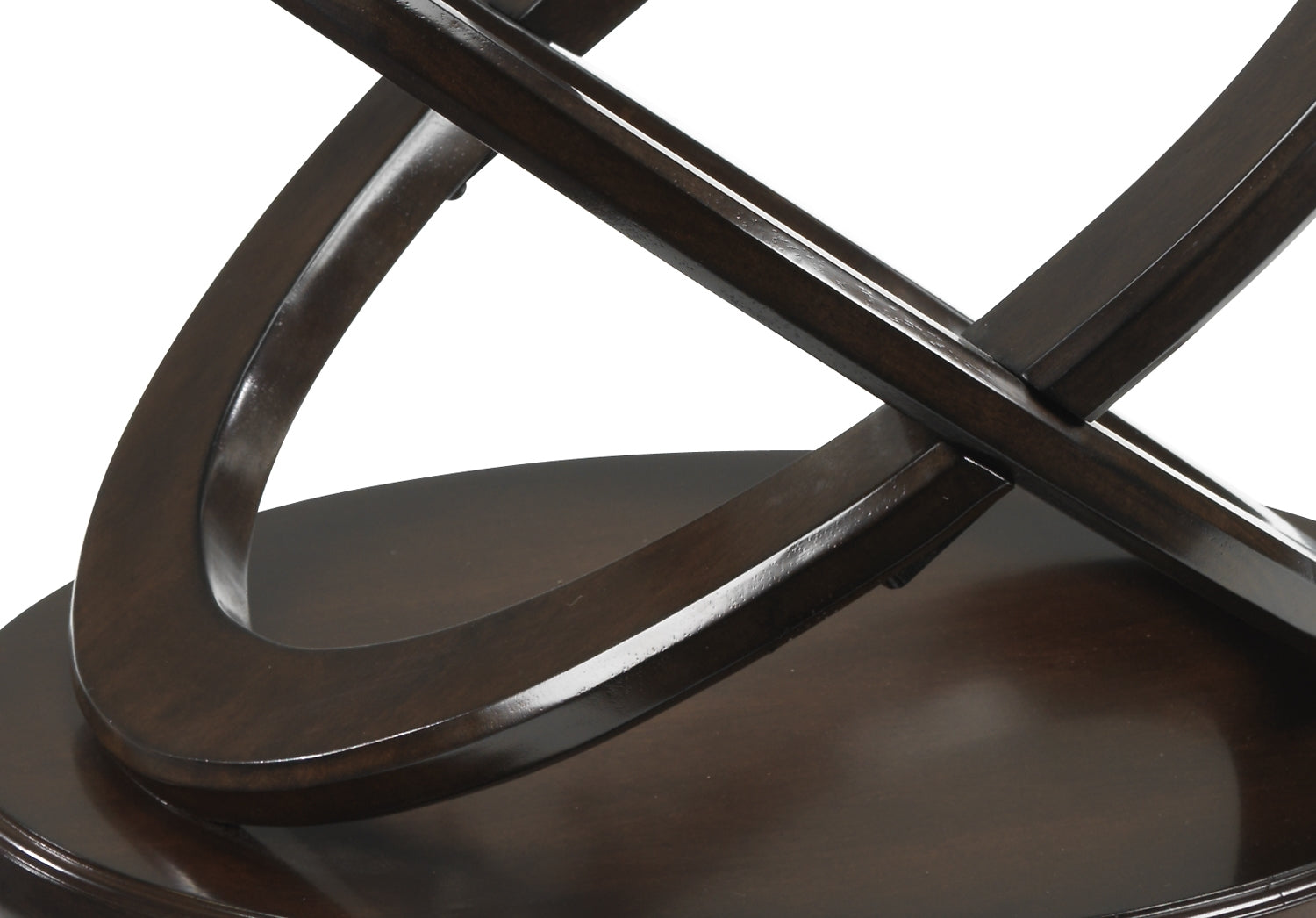 Modern Atomic 48 Coffee Table - Solid Brown Cherry Wood - Perfect for Living Room, Lounge & Office Decor