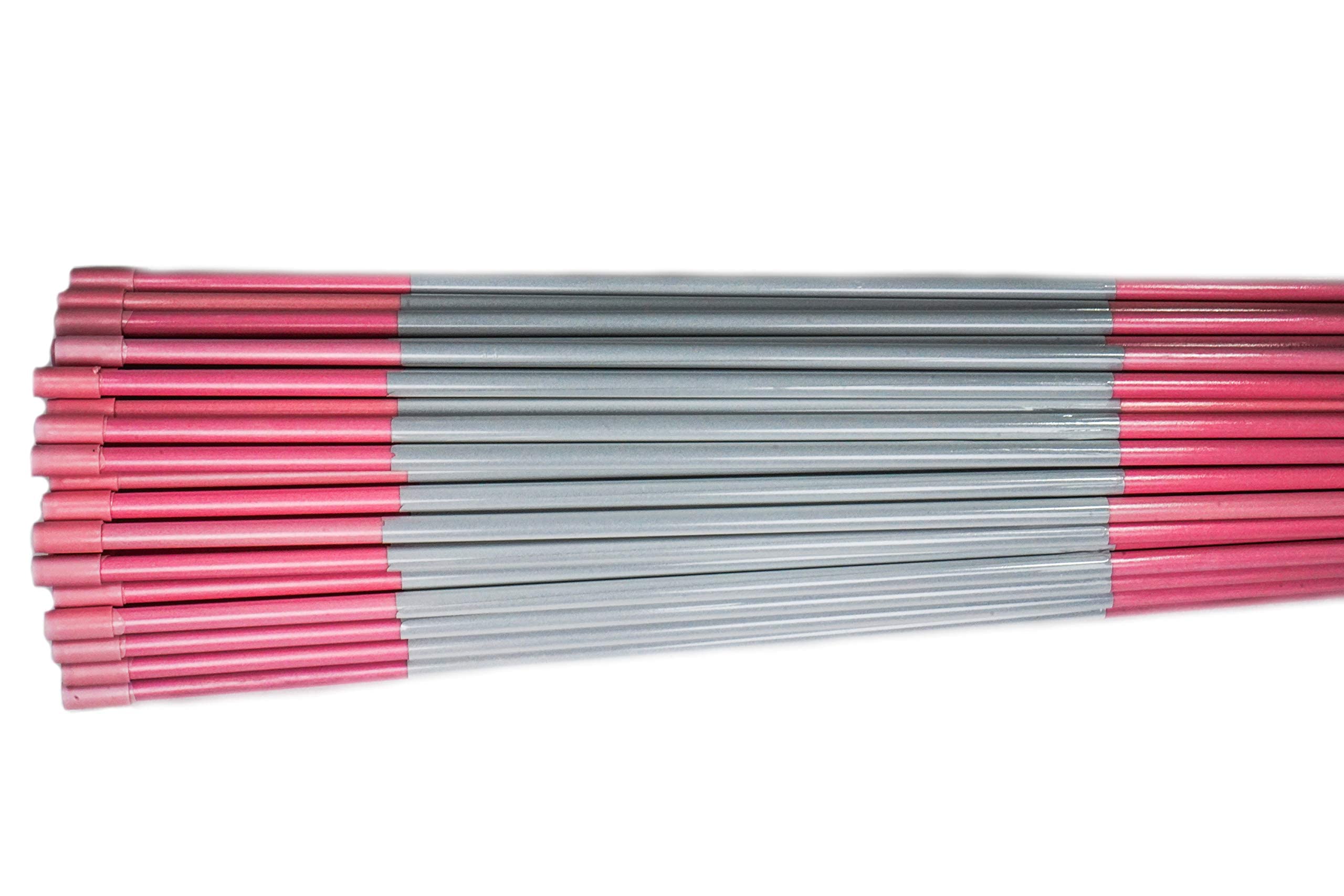 4ft Pink Driveway Markers with Reflective Tape - High Visibility Safety Stakes with Pointed Tip & Armor Cap for Easy Installation (100 Pack) - Perfect for Driveway Edging, Parking Lot Marking & Snow Plow Guidance