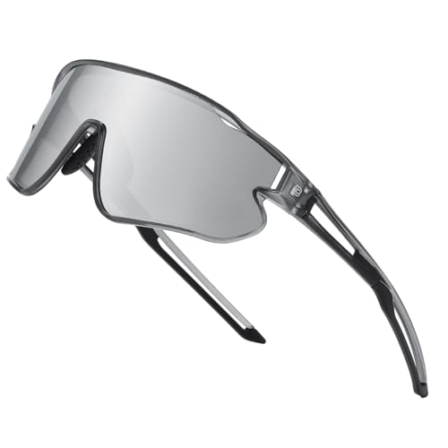 Clear Grey Frame Revo Silver Lens