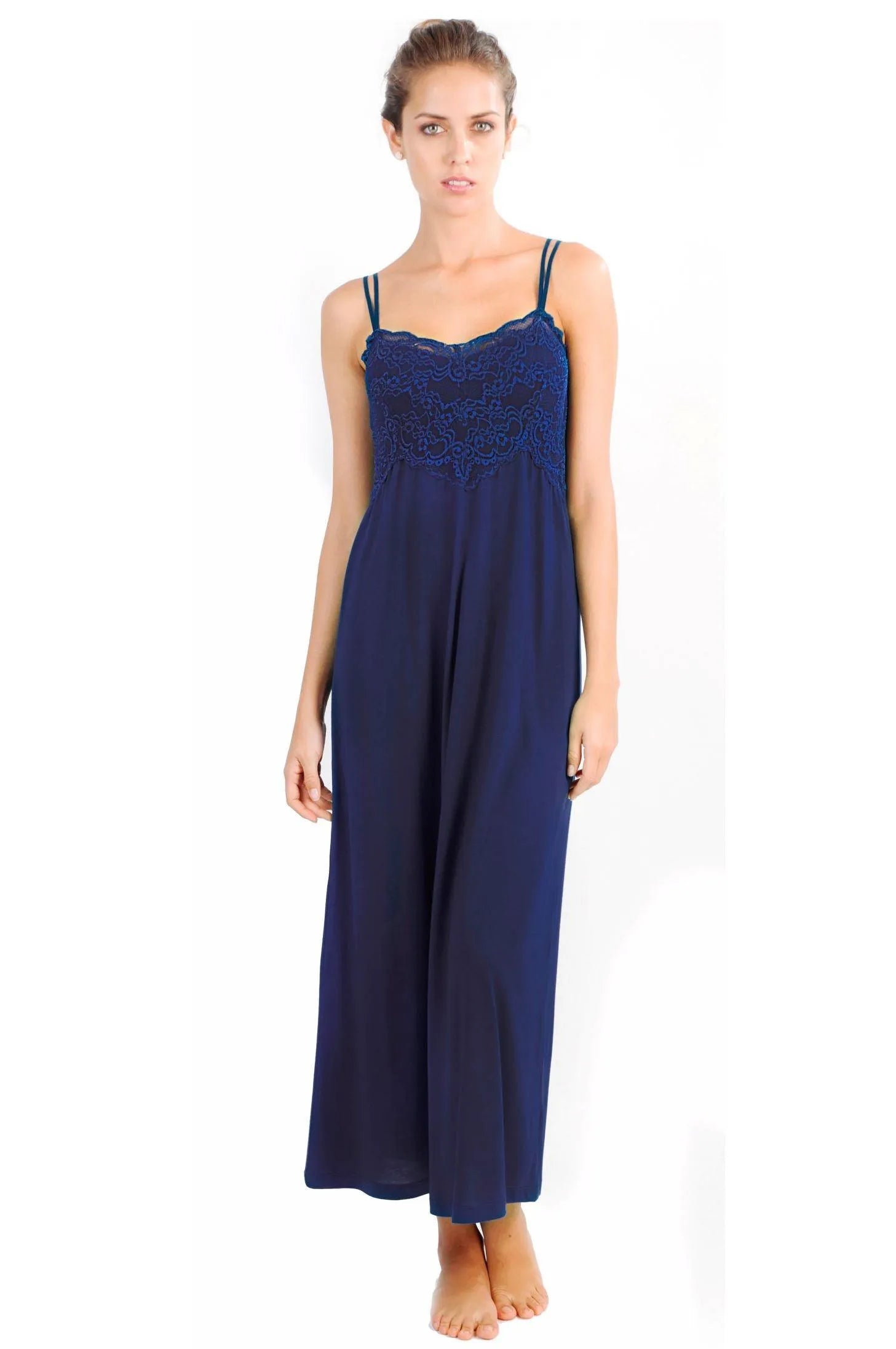 Alissa Women's Elegant Double Spaghetti Strap Long Evening Gown - Perfect for Prom, Wedding Guest & Formal Events