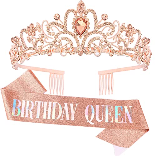 Champagne Tiara + Champagne Sash