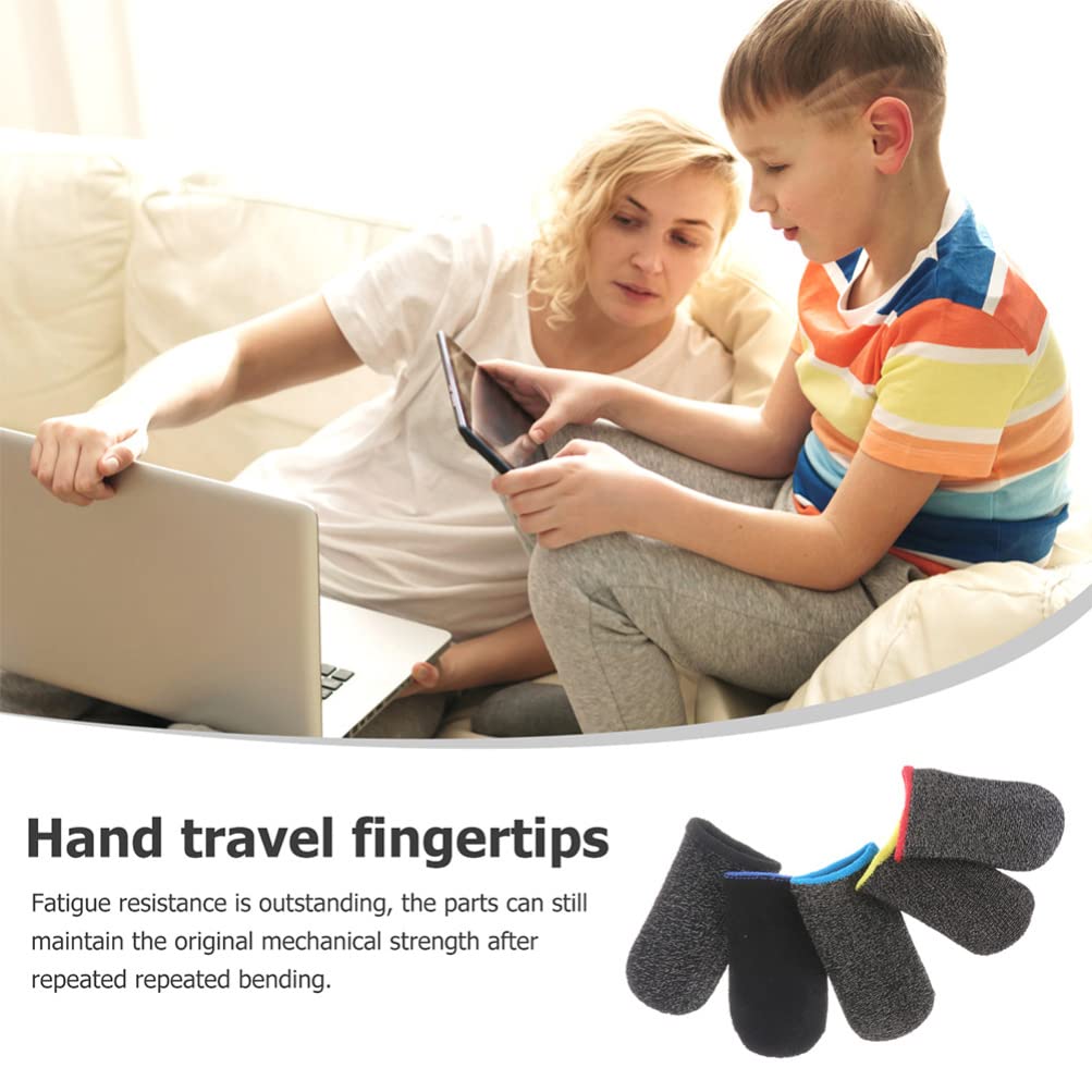 6 Pairs Anti-Slip Gaming Finger Sleeves - Breathable Mobile Phone Thumb Stabilizers for Professional Gamers - Perfect for PUBG, Call of Duty & Fortnite Mobile Gaming Accessories