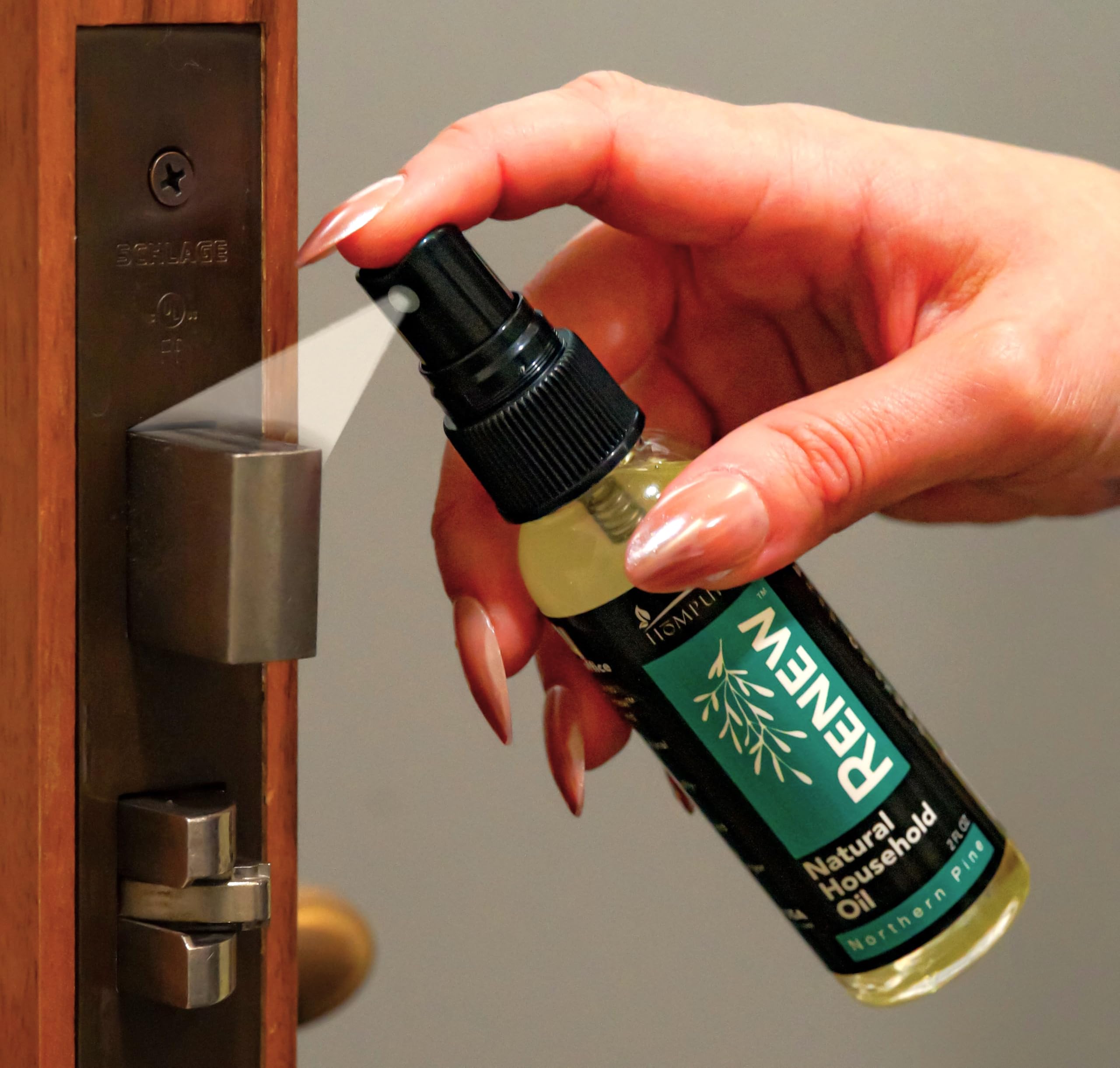 HōMPURE® Pine Oil Lubricant for Squeaky Doors, Hinges & Locks - Garage & Wheel Use