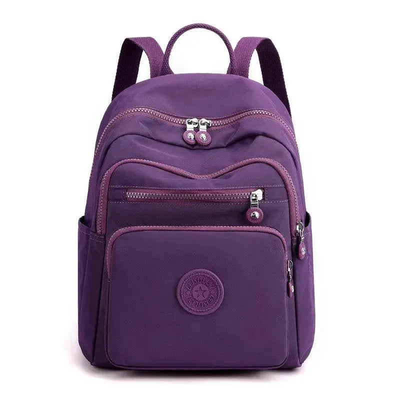 Waterproof Nylon Women's Travel Backpack - Lightweight Carry On Backpack for Airplane, Hiking & Outdoor Adventures