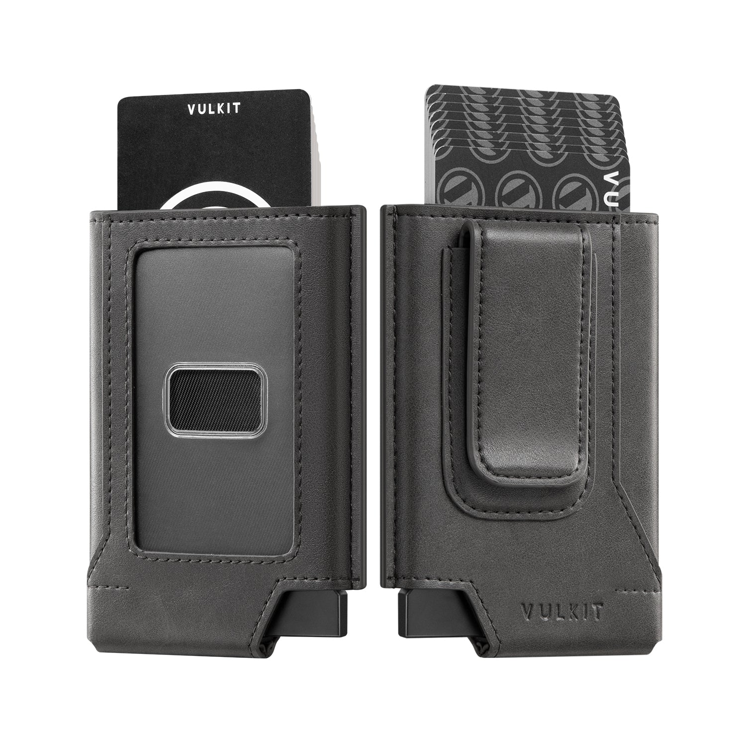 VC410 Slim Minimalist RFID Blocking Wallet for Men - Double Sided Card Slots & Money Clip | Perfect for Everyday Carry, Travel & Business Use