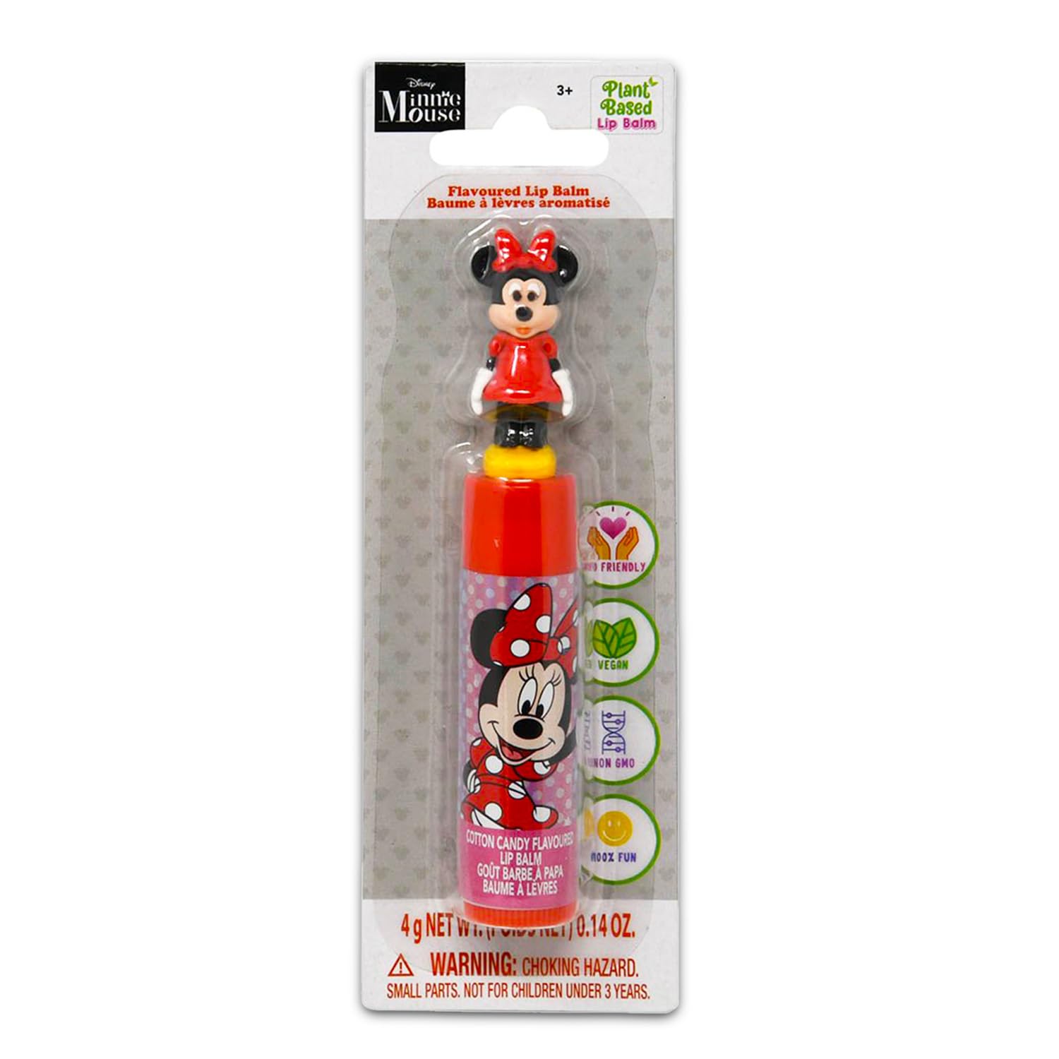 Minnie Mouse Lip Balm 3 Pack - Moisturizing Disney Lip Balm for Kids & Girls | Perfect for Party Favors, Gifts, and Everyday Use | Includes 3 Tubes + Bonus Stickers
