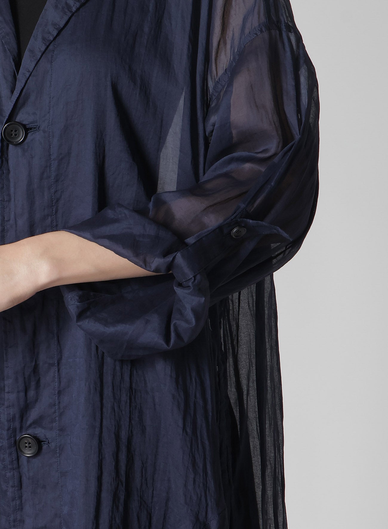 Elegant Cotton Organza Lawn Side Gather Detail Coat for Women | Lightweight Summer Jacket | Perfect for Weddings, Parties & Office Wear