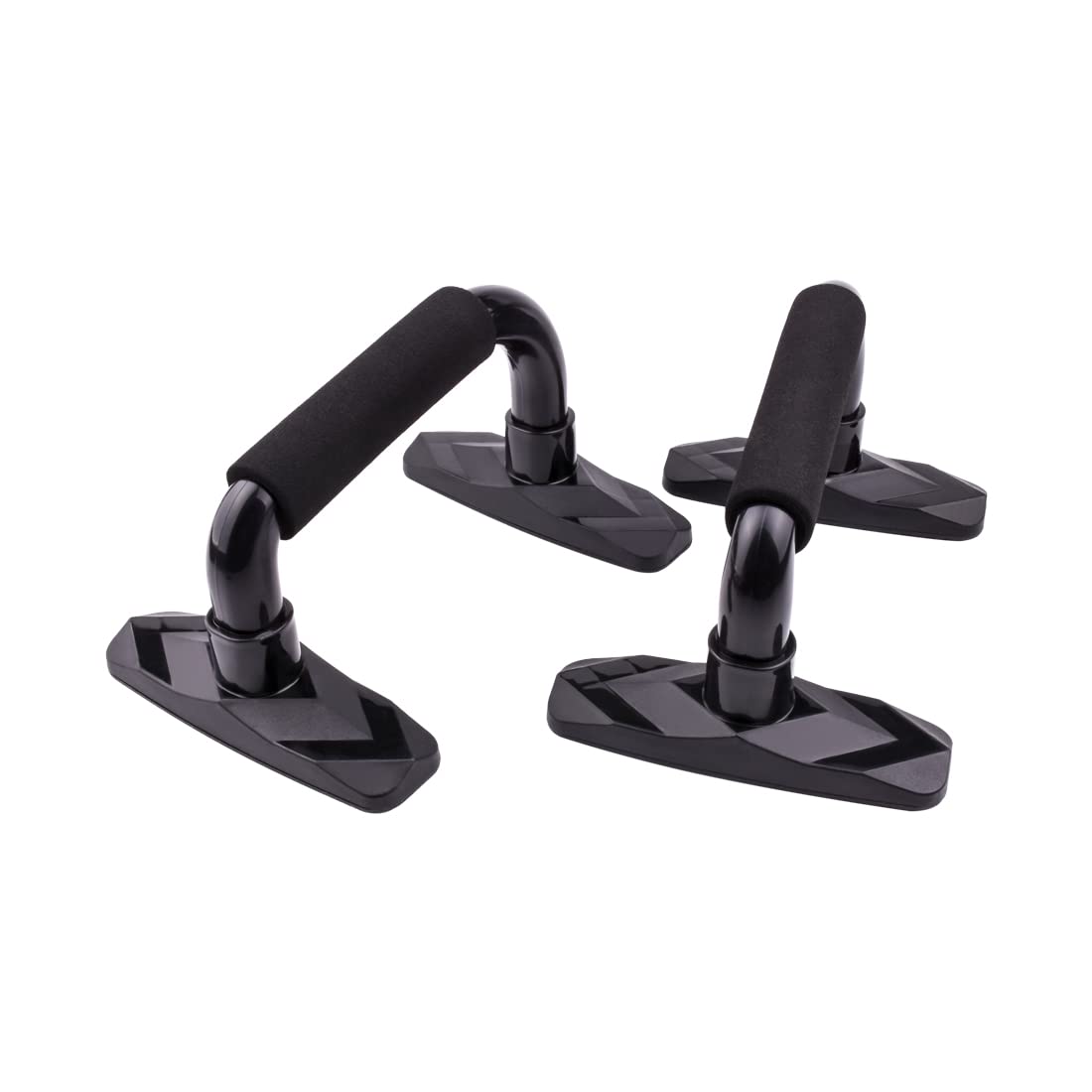 Push Up Bars Stand - Adjustable Abdominal & Body Building Workout Equipment for Home Gym - Strength Training & Muscle Grip Exercise Tool for Men & Women (Black with Rope) - Perfect for Push-Ups, Planks & Core Workouts