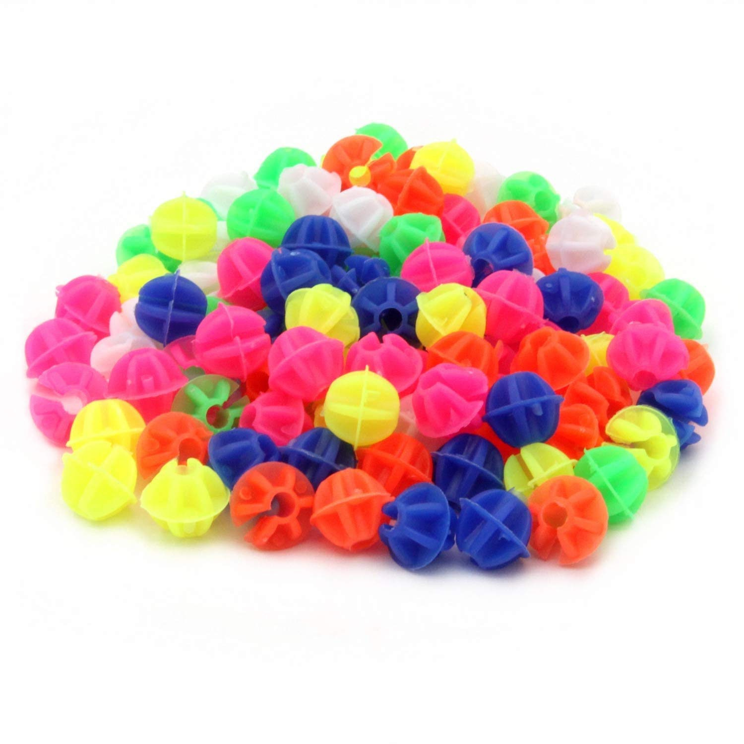 Yun River 108pcs Colorful Bike Wheel Spoke Clips - Assorted Plastic Beads for Bicycle Decorations & Kids Bike Accessories | Fun Cycling Gear for Children's Bikes & DIY Bike Customization