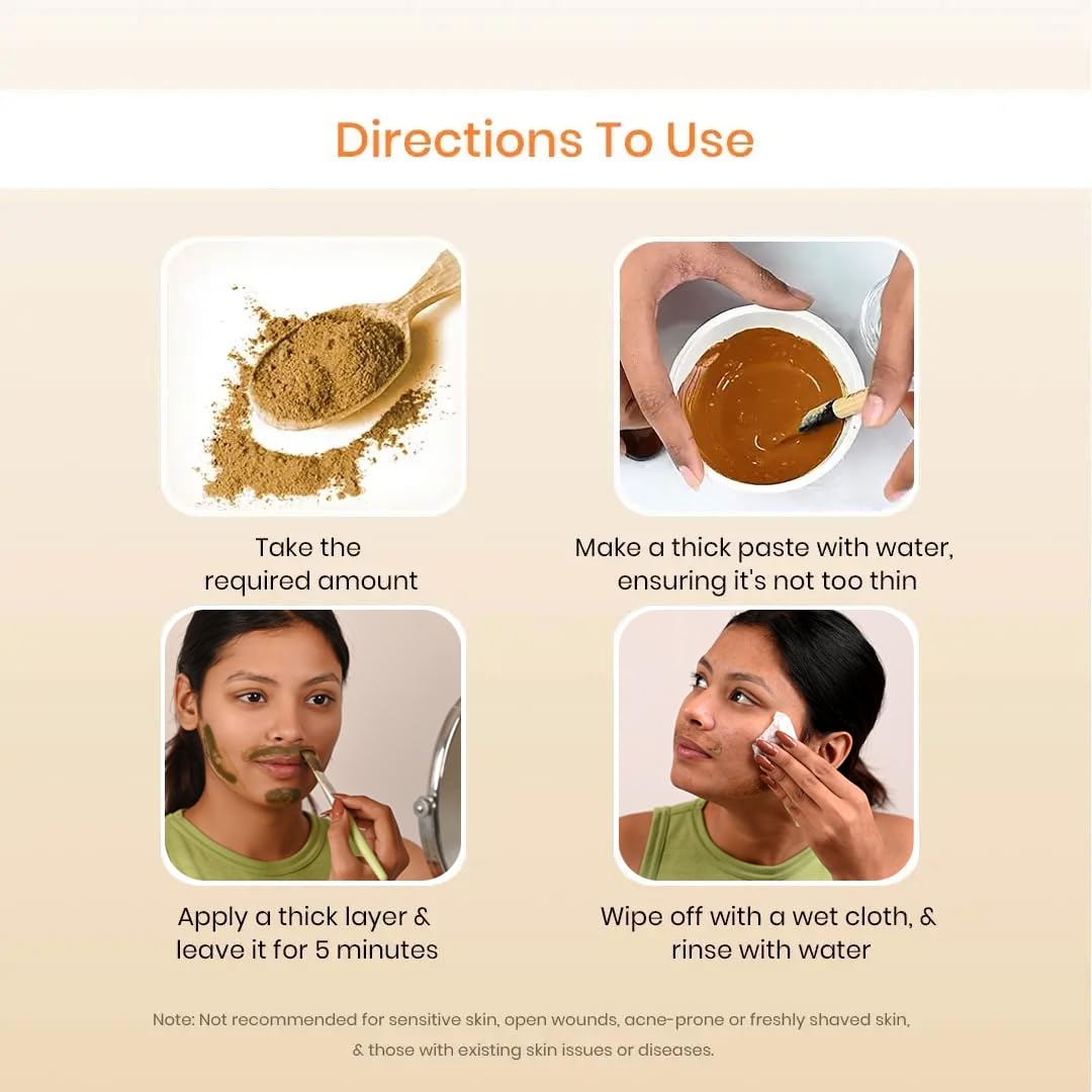 Natural Turmeric Facial Wax Powder for Women - 5 Minute Painless Hair Removal, Easy At-Home Use (100g) | Smooth Skin for Bikini, Legs & Face | The Wellness Shop