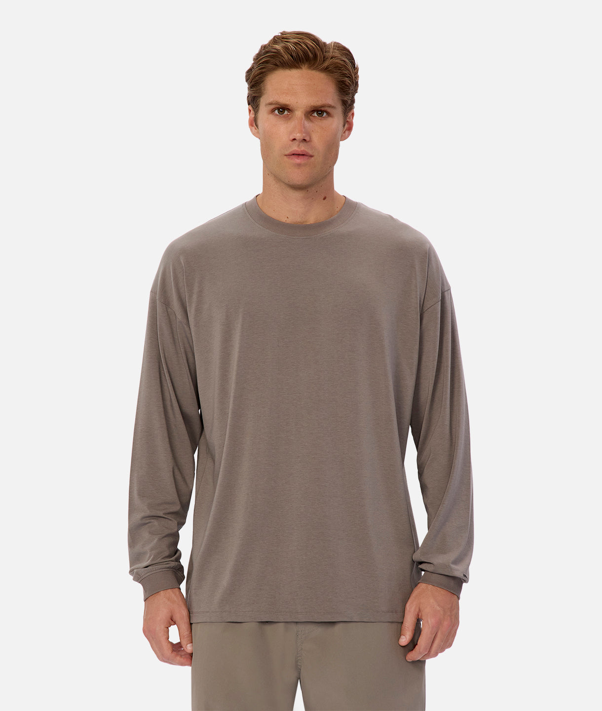 The Freeman Long Sleeve T-Shirt in Basil Green | Comfortable & Stylish Casual Wear for Men | Perfect for Outdoor Activities & Everyday Use