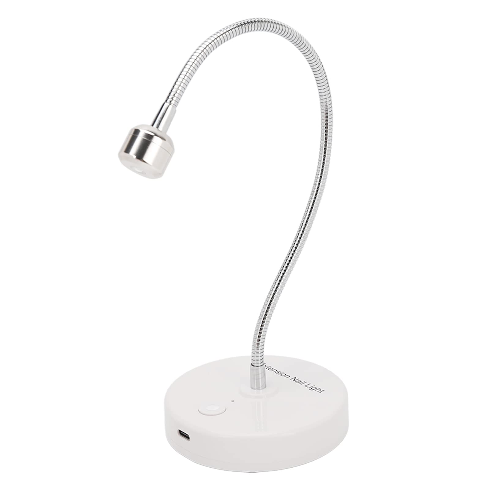 Dioche LED Nail Curing Lamp - Portable 360° Flexible Gooseneck Gel Nail Dryer with USB-C Rechargeable Battery | Mini Manicure Light for Salon & Home Nail Art | Perfect for Gel Polish, Acrylics & False Nails