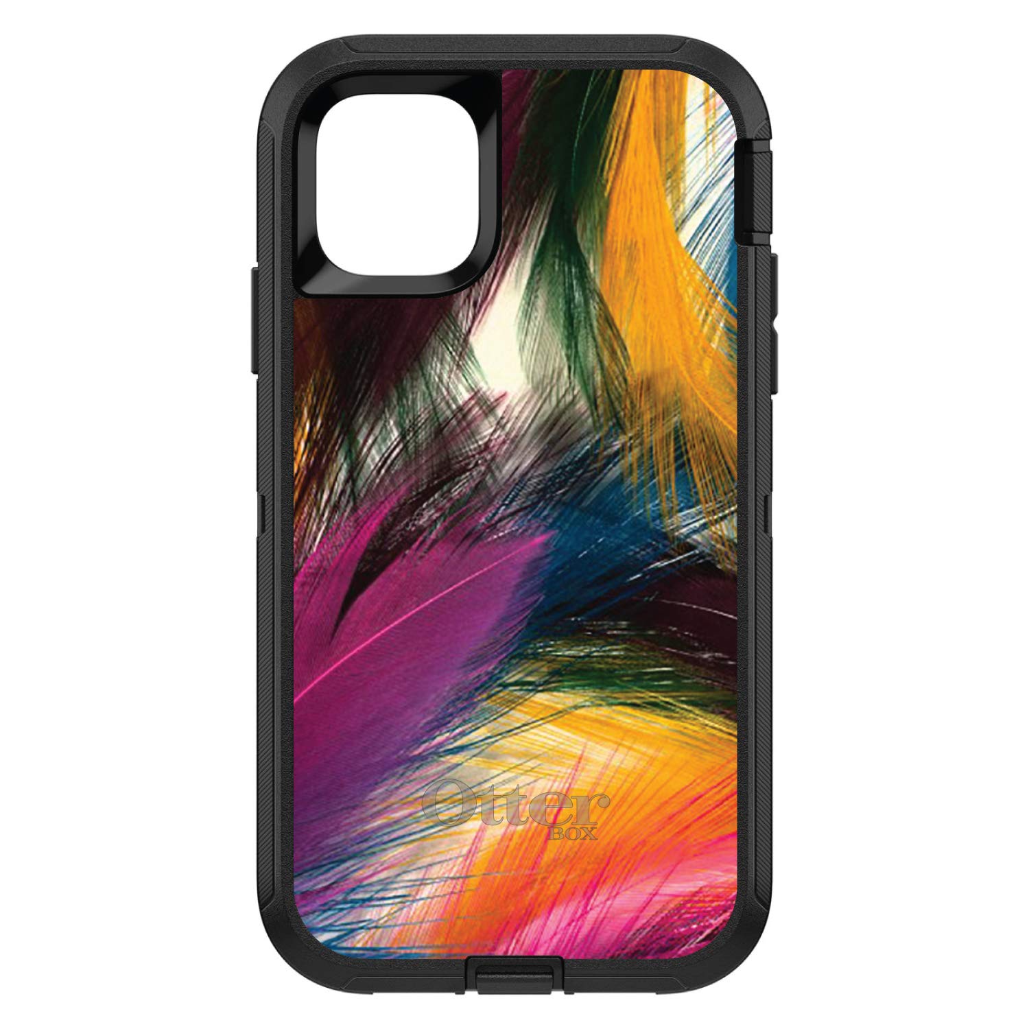 DistinctInk iPhone 12 Pro MAX Case (6.7 Inch) - Premium Protective Cover with Feather Design | Durable Replacement for OtterBox Defender | Shockproof & Scratch Resistant | Perfect for Outdoor, Travel & Daily Use