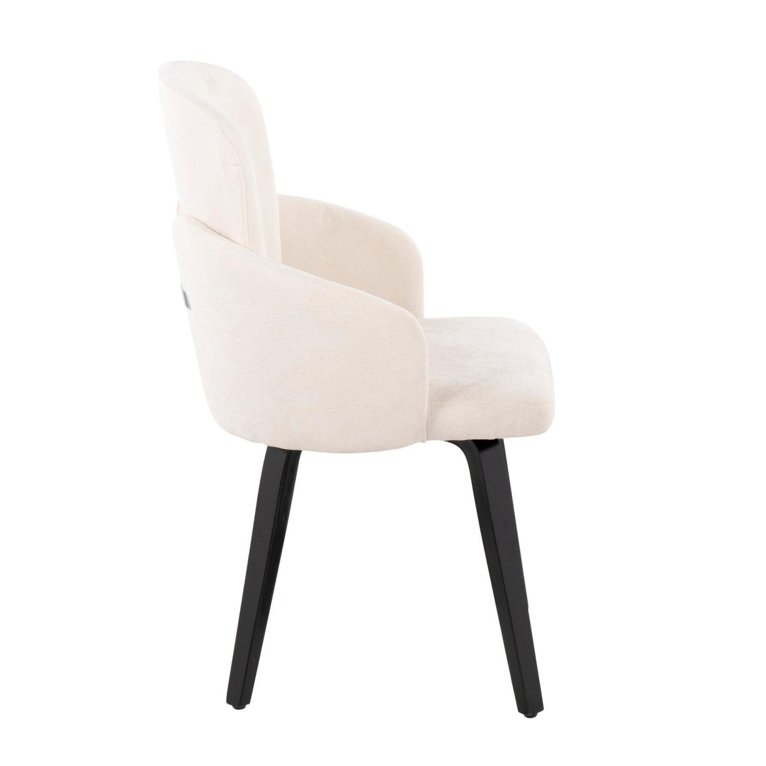 LumiSource Dahlia Upholstered Dining Chair Set of 2 - Modern Kitchen Chairs for Dining Table - Perfect for Small Spaces, Breakfast Nooks & Contemporary Dining Rooms