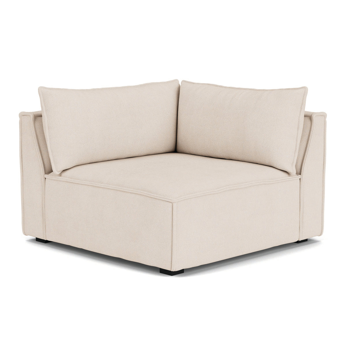 Stylish Daphne Fabric Left Corner Modular Sofa - 1 Seater Modern Living Room Furniture for Small Spaces & Apartments