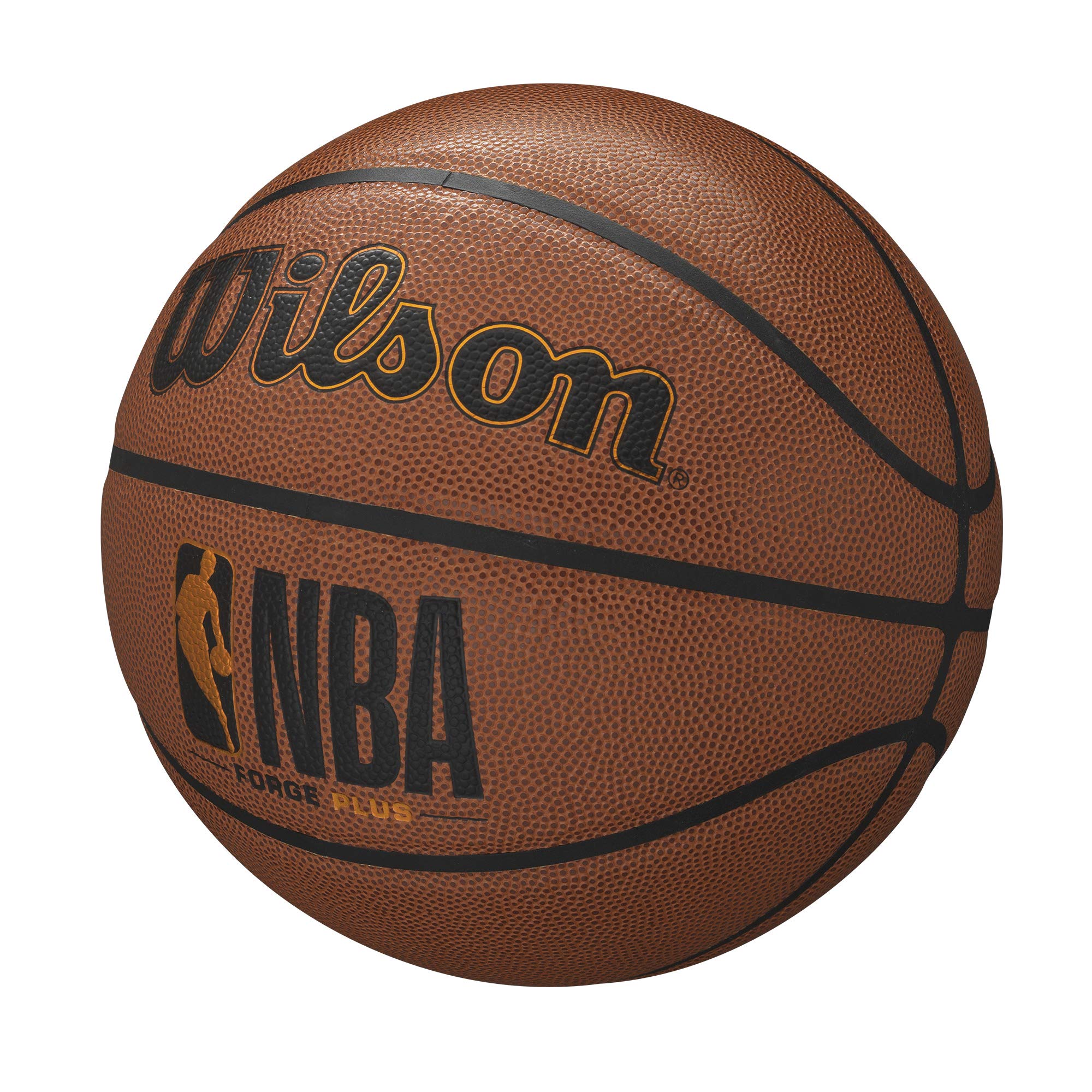 Wilson NBA Forge Series Basketball - Indoor/Outdoor Game Ball for Court & Street Play