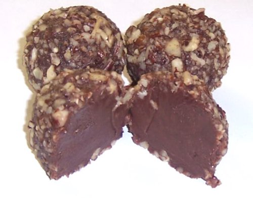 Scott's Cakes Premium Milk Chocolate Truffles - Hazelnut, Pecan & Walnut Combo in 8 oz Wreath Gift Box | Perfect for Holidays, Birthdays & Corporate Gifts