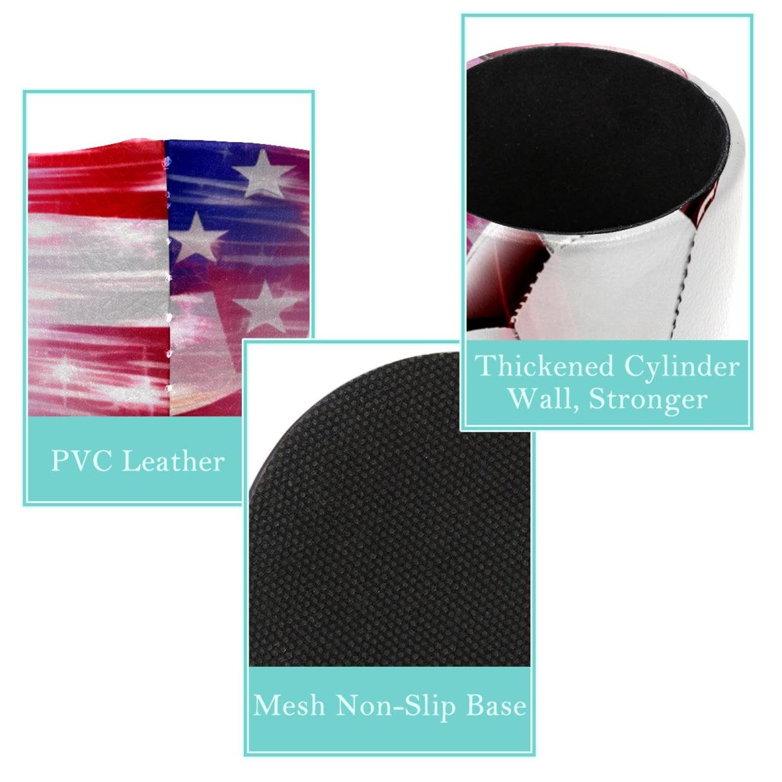 American Flag Football Pen Holder - Premium Desk Organizer for Office, School & Home - Stylish Pen Stand with Patriotic Design for Writing & Display