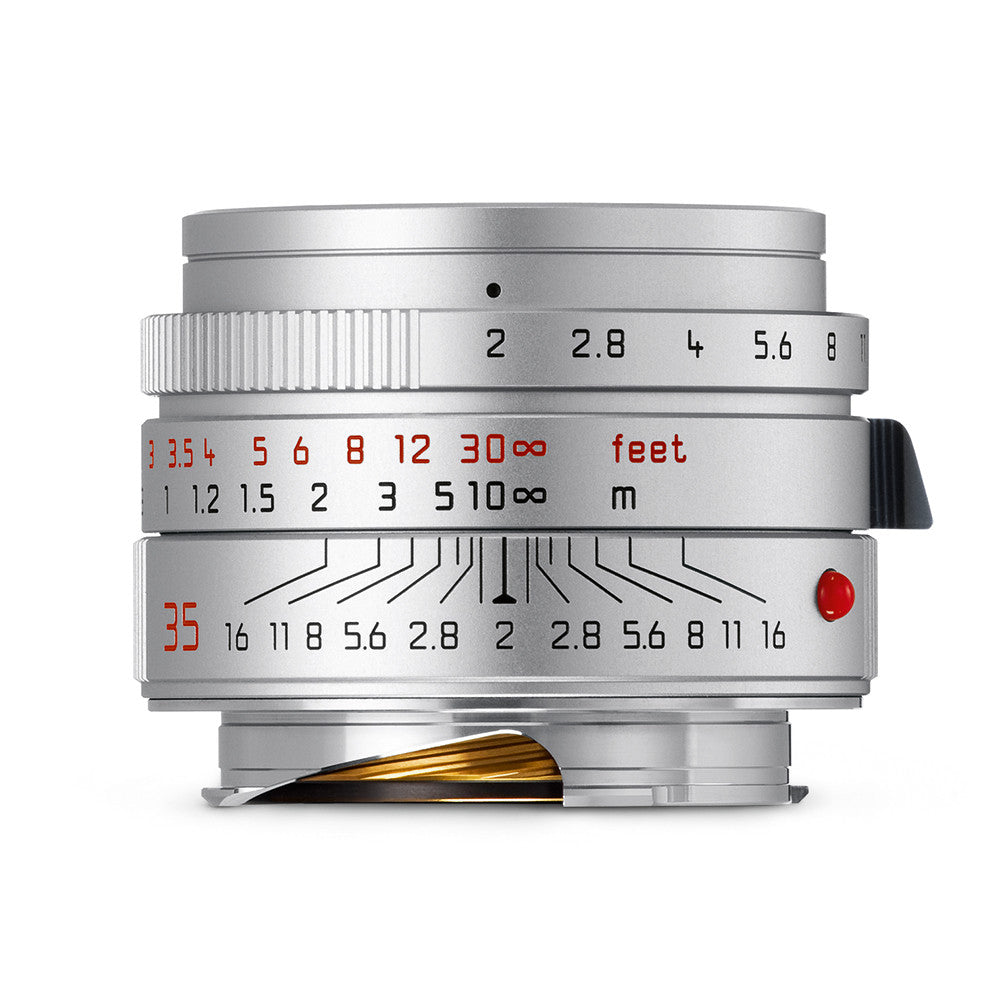 Leica Summicron M 35mm f/2 ASPH Silver Lens - Premium Compact Rangefinder Camera Lens for Street & Travel Photography